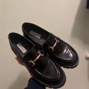 Steve Madden Black Loafer Shoes